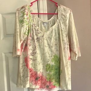 4/$12 Fashion Bug Floral Patterned Top